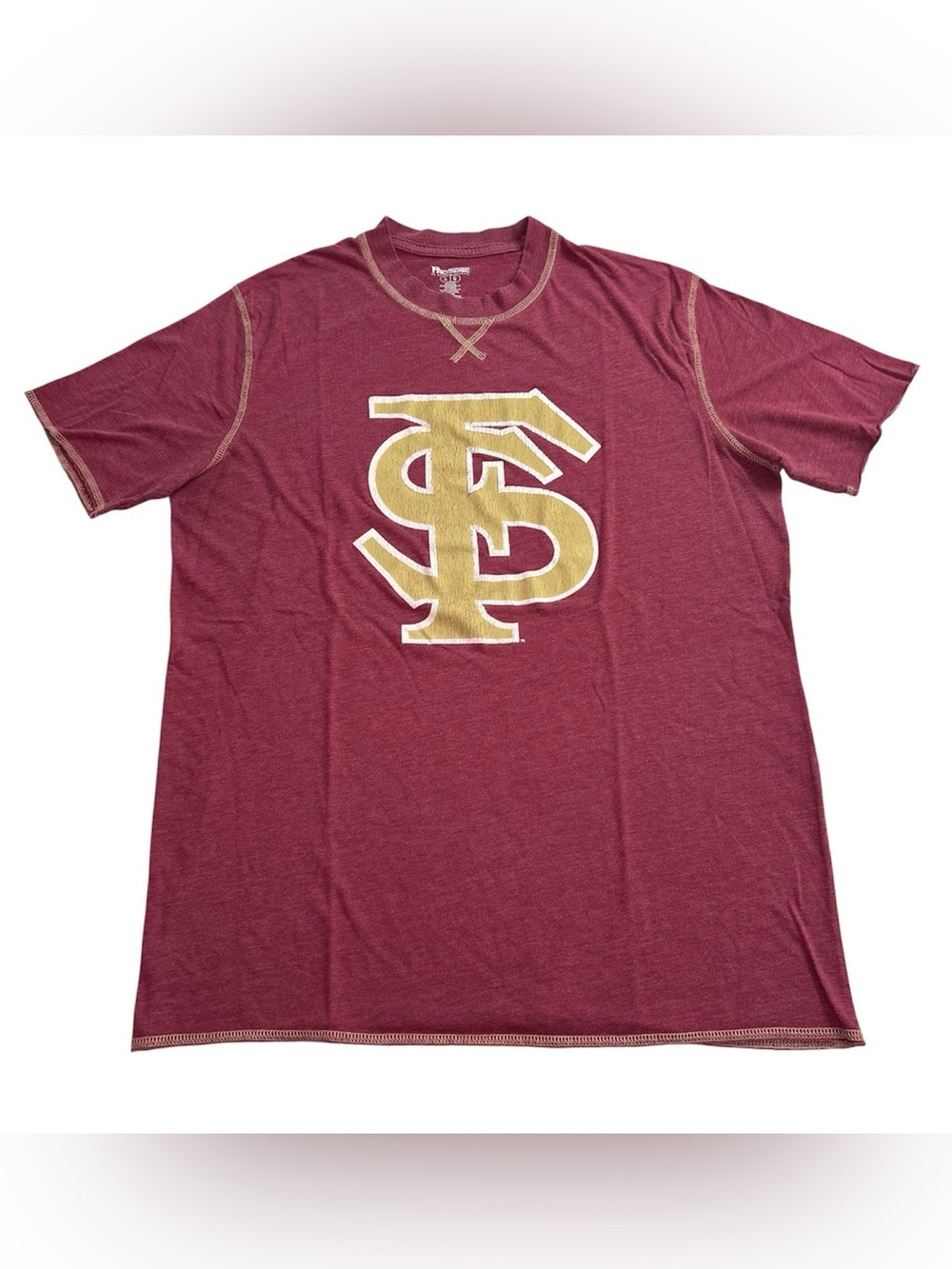 Pro Edge Florida State Seminoles Men’s Vintage Style T-Shirt FSU Red Gold size L